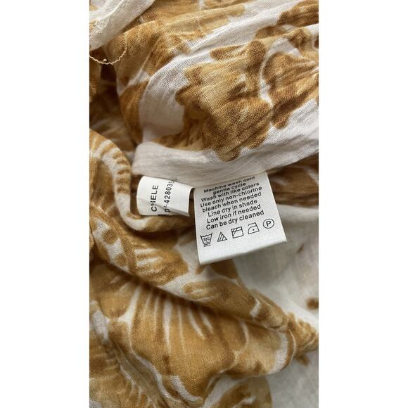 Diane Von Furstenberg Floral Silk Sleeveless Dress Yellow Cream Womens Size 4 - Picture 10 of 13